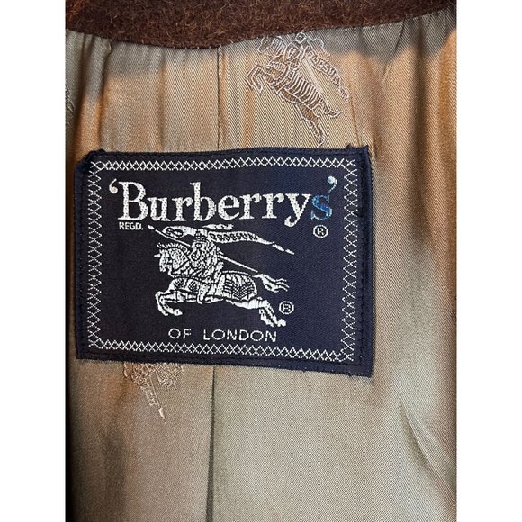Authentic Vintage Burberrys of London Alpaca Wool Swing Coat Woman's Size 12 - Picture 5 of 16